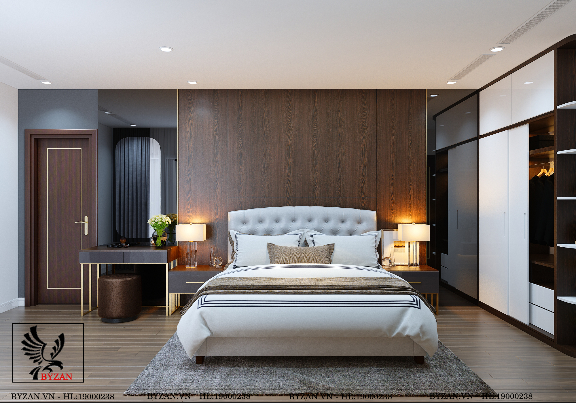 Những mẫu nội thất phòng ngủ thiết kế phong cách hiện đại đẹp