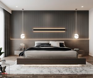 Thiết kế nội thất phòng ngủ hiện đại, cá tính