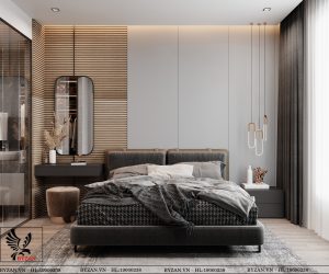 Thiết kế nội thất phòng ngủ Villa Thái Nguyên